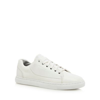 G-Star Raw White lace up trainers